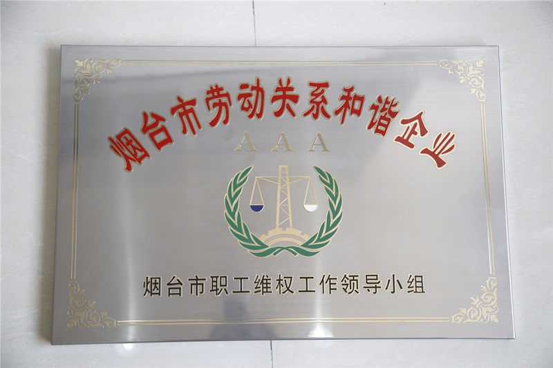 煙臺市勞動關系和諧企業(yè)